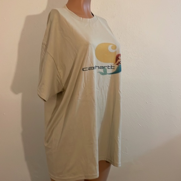 Gildan Custom Made Crew T-Shirt  Little Mermaid Carhartt Print New XL - Picture 12 of 17